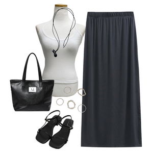 skirt,ShortSleeve,necklace 코디