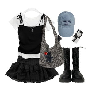 캐주얼,Black,여름,Cute 코디