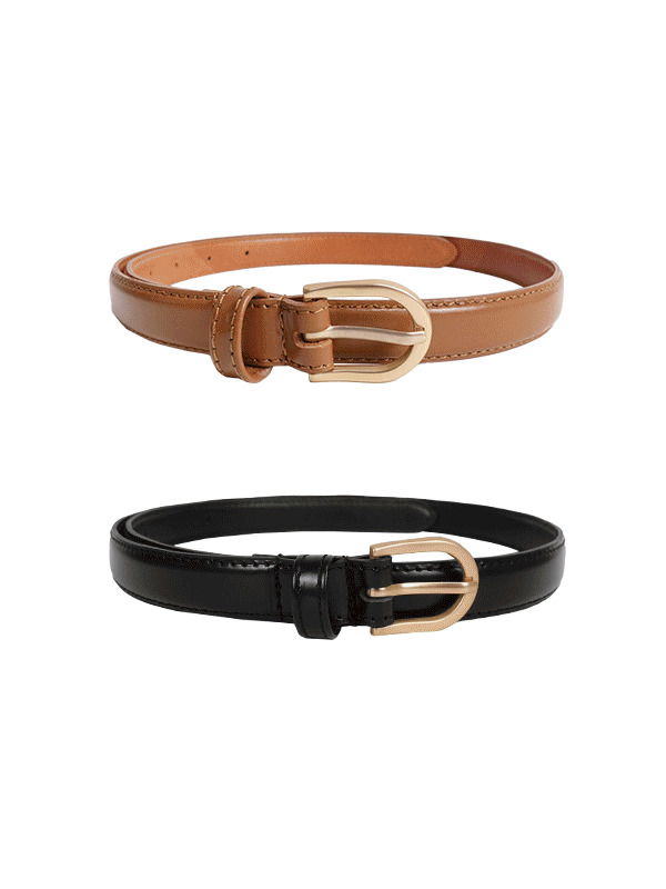 Molto cowhide buckle leather belt