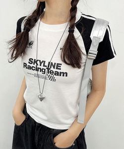 Racing Track Nagrang Short Sleeve Crop Tee