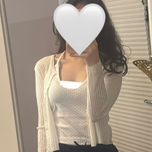 Wewu Linen Ribbed Knitwear Cardigan