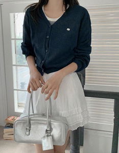 ミニペンダント21Vネックニットカーディガン