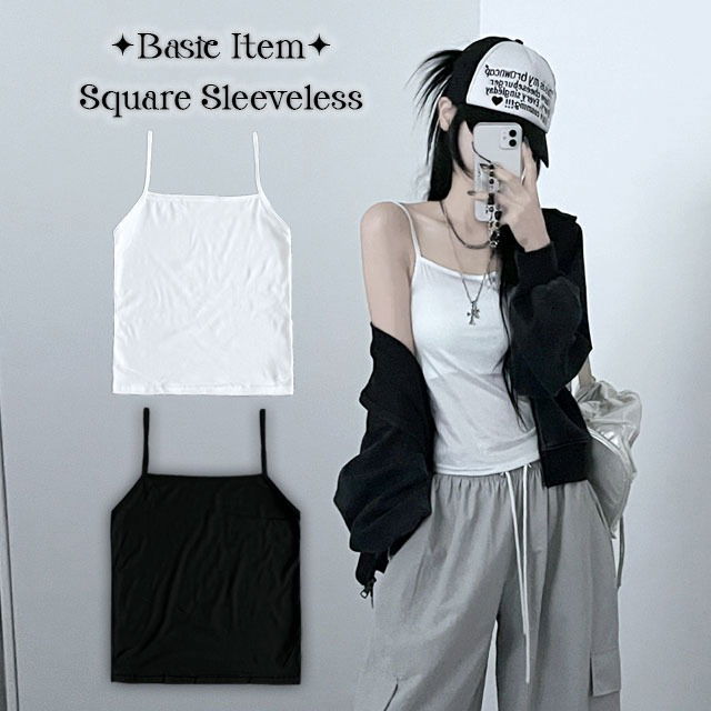 Muji Square Strap Inner Sleeveless Set
