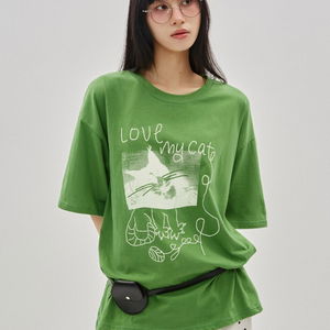 캣 시네마 티셔츠(3colors)
