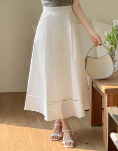 Freddie Pintuck Full Long Skirt