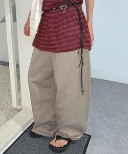 Rayua Wide Tencel Cotton Long Summer Pants