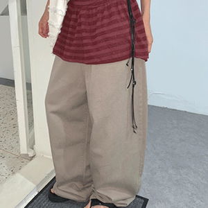 Rayua Wide Tencel Cotton Long Summer Pants