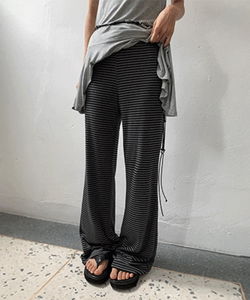 Barina Stripe Layered Flared Long Pants
