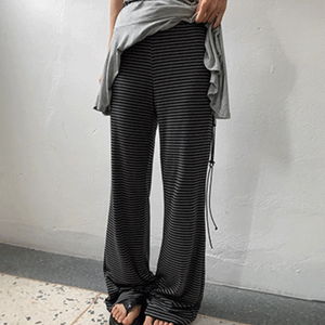 Barina Stripe Layered Flared Long Pants