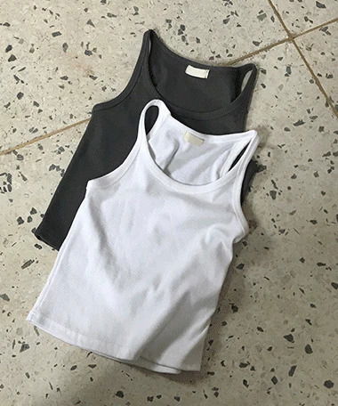 Fur Basic Standard Ribbed Unisex Sleeveless