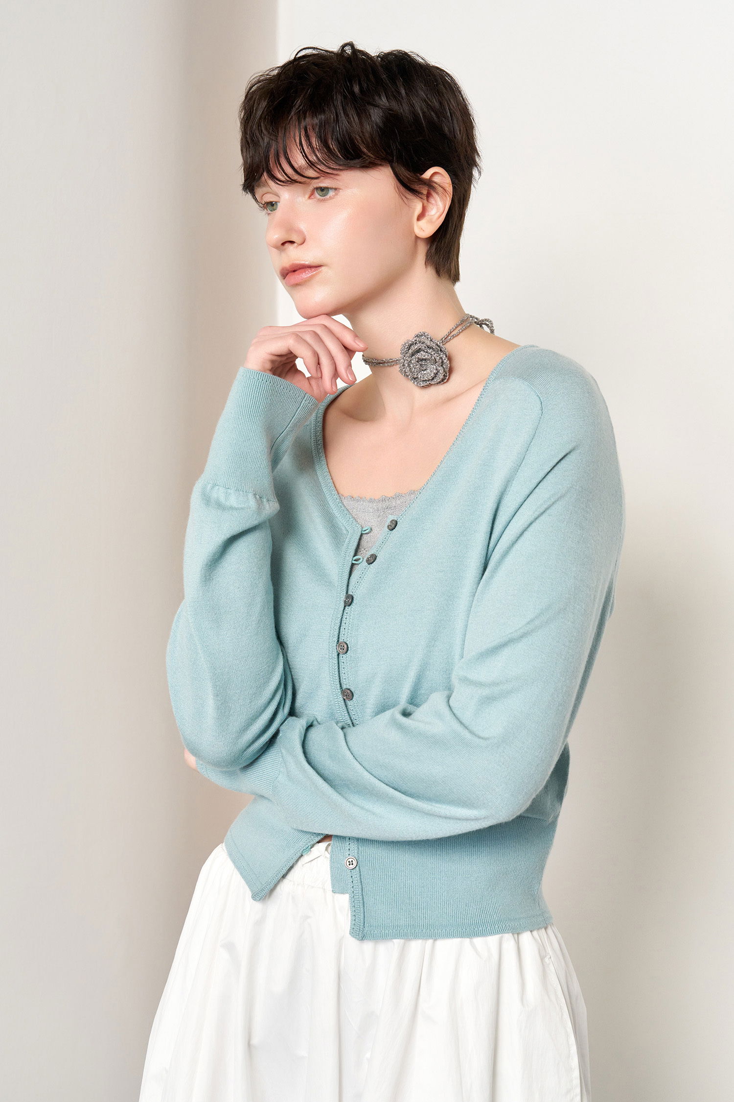 WOMAN Signature V-Neck Cardigan