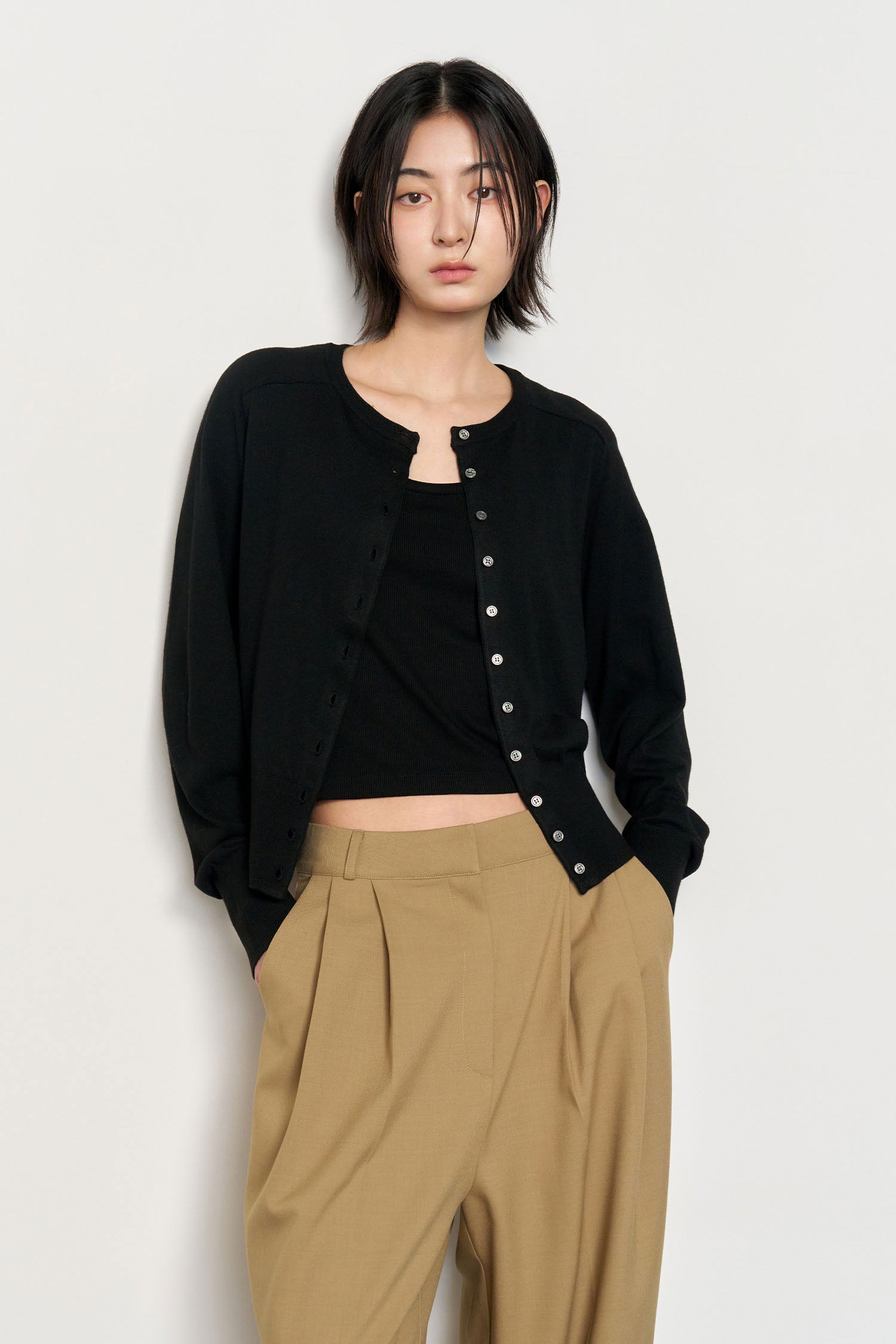 WOMAN Signature Crewneck Cardigan
