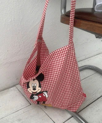 비마이 코튼 체크 에코백