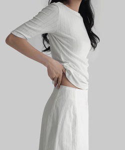 Foretti Two Way Ribbed 5-part T-shirt
