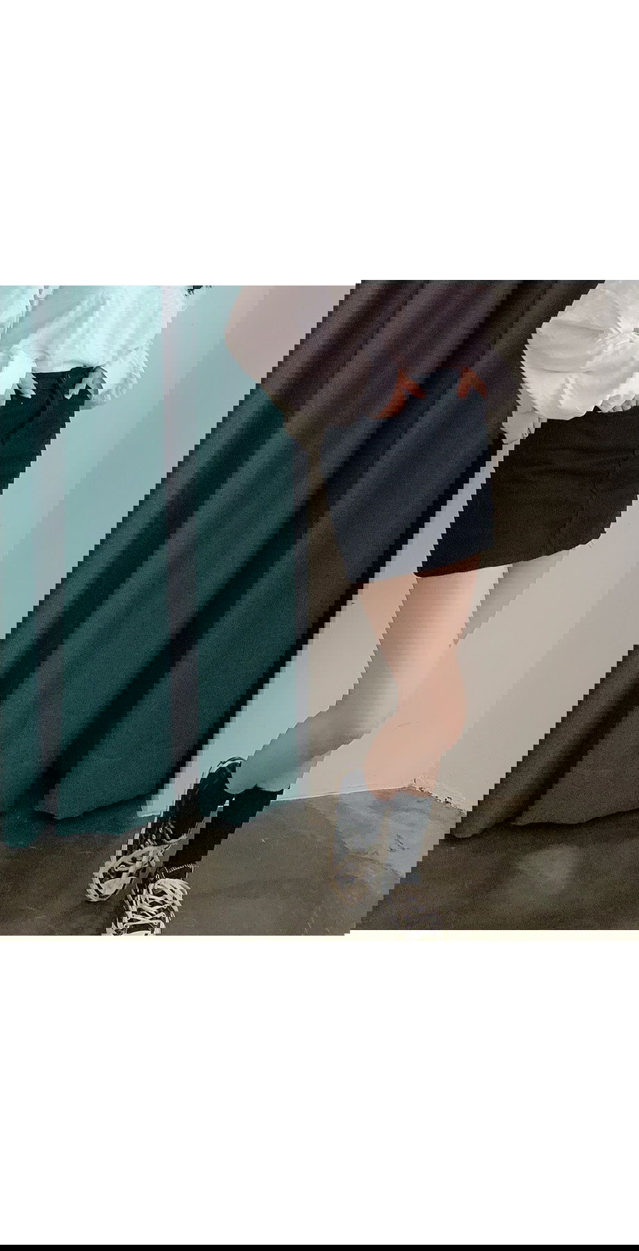 리리앤코 다운컬러 골지 무지 양말