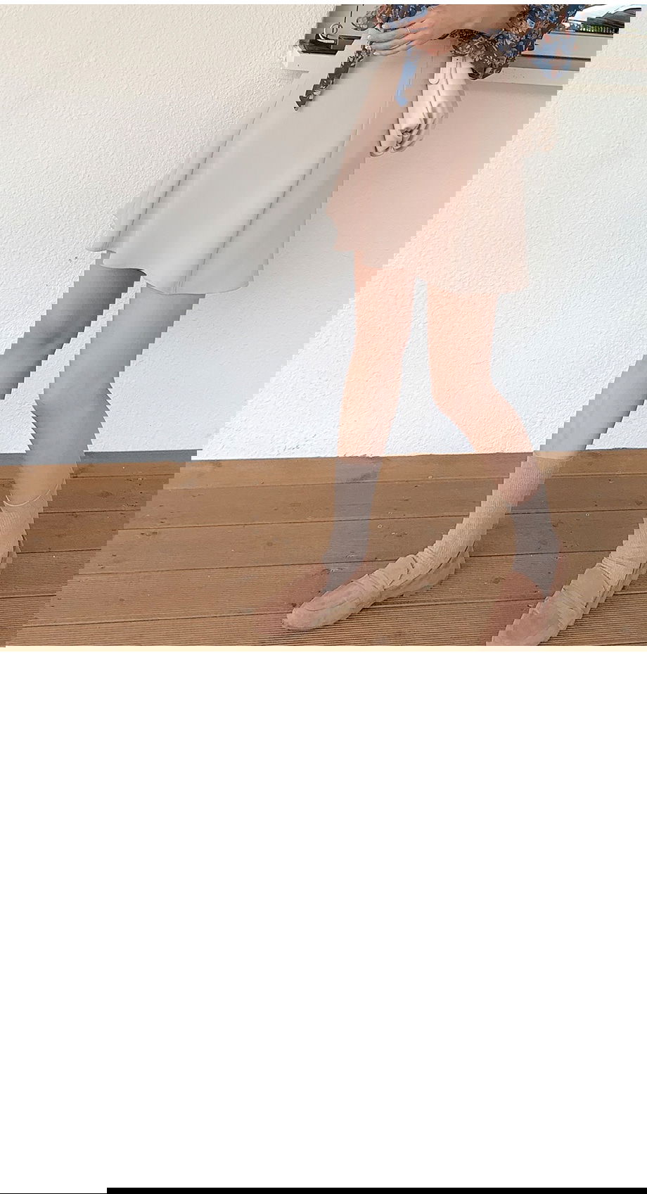 리리앤코 다운컬러 골지 무지 양말