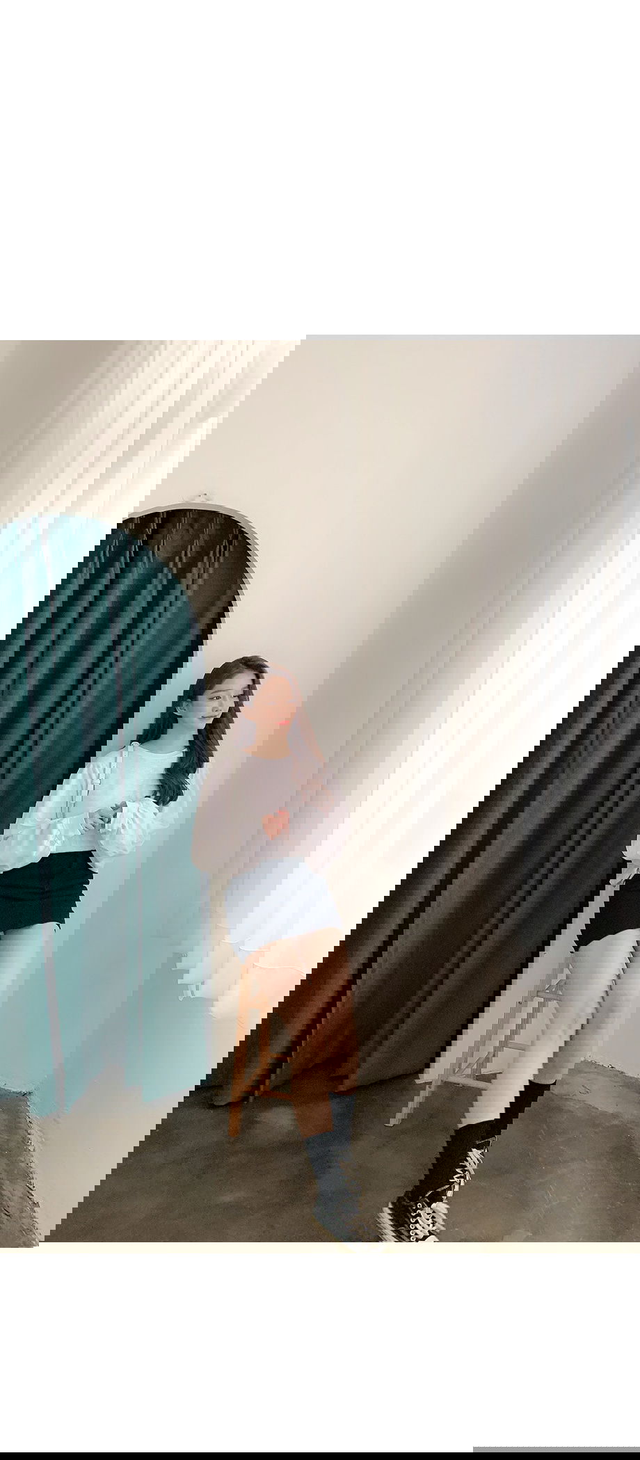 리리앤코 다운컬러 골지 무지 양말