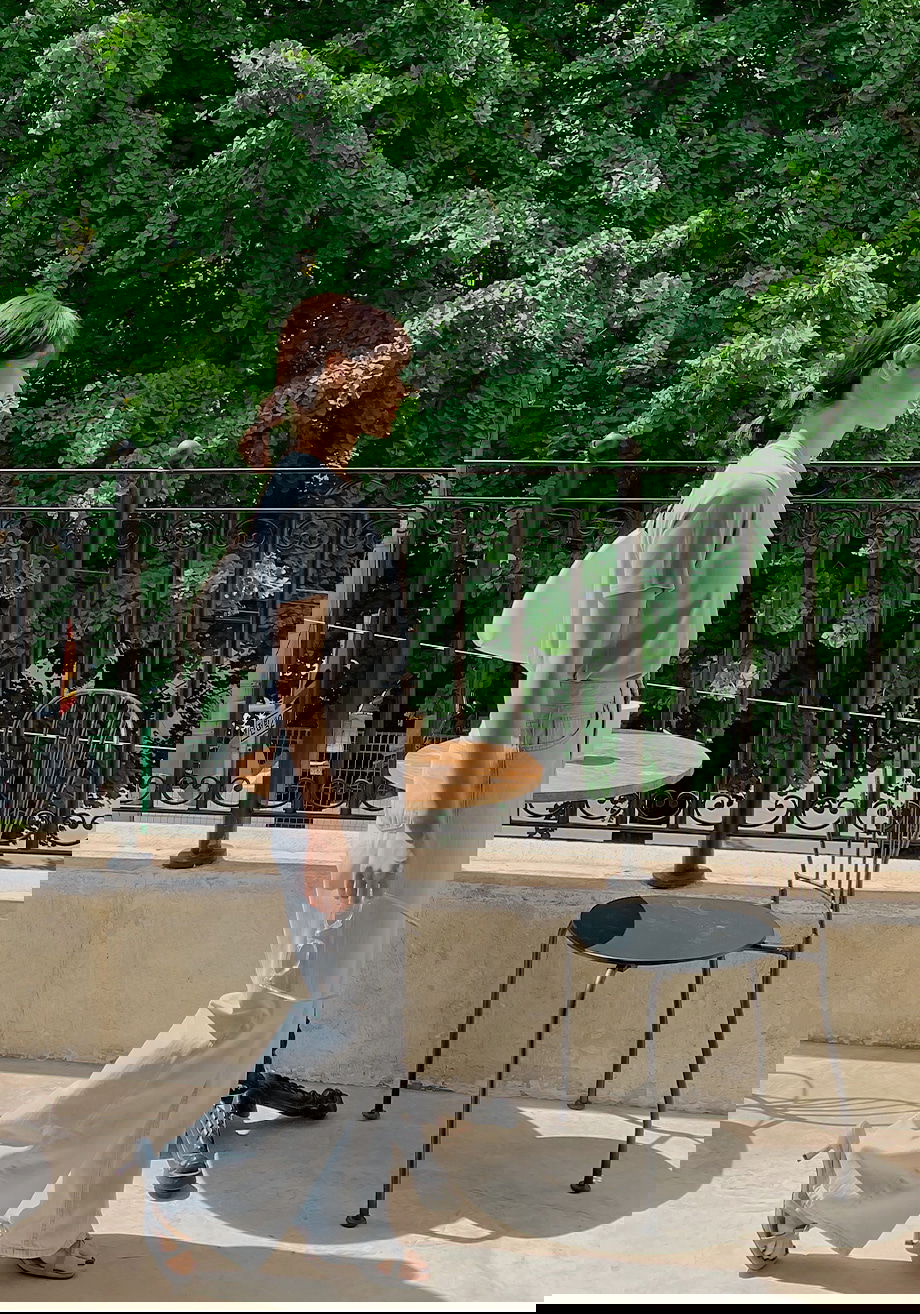 리리앤코 스코니티 썸머 코튼 워싱 와이드 데님 팬츠 청바지