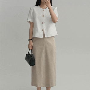 Mozlinen short-sleeved jacket - guest look recommendation/2 colors