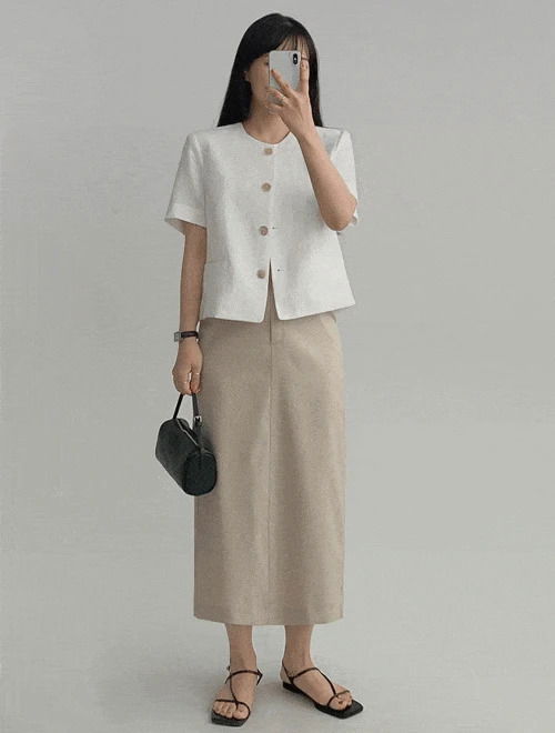 Mozlinen short-sleeved jacket - guest look recommendation/2 colors