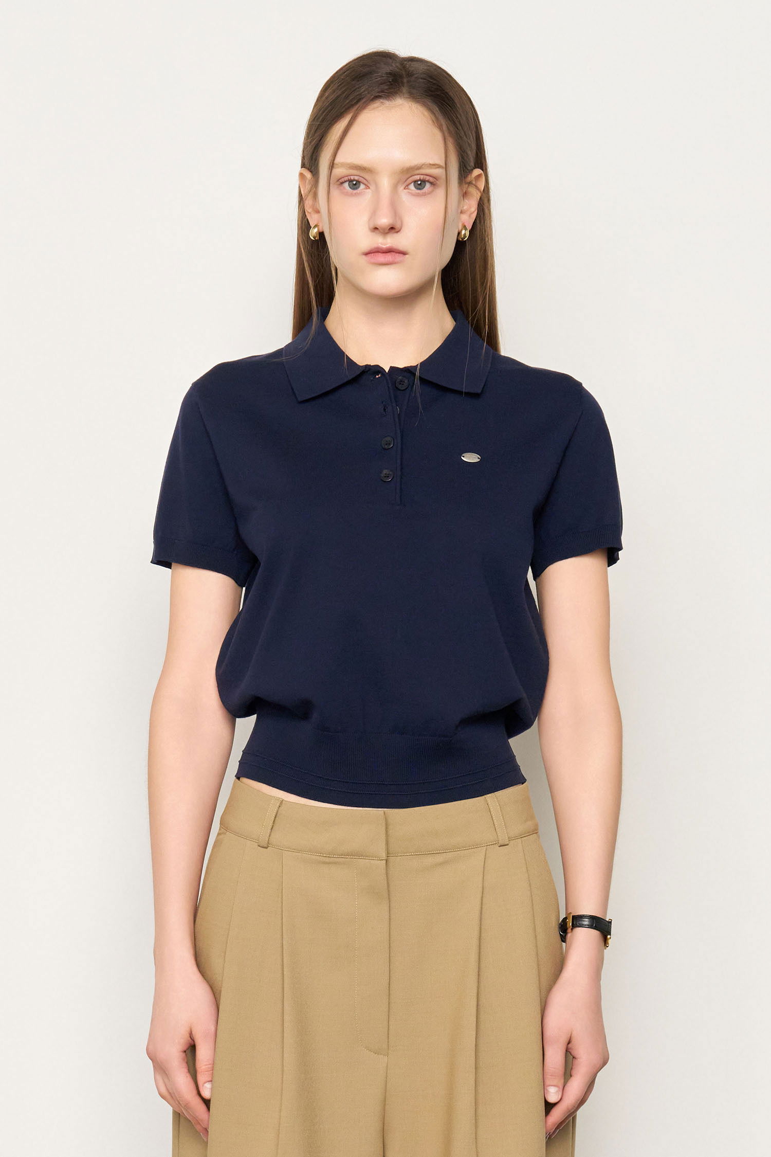 WOMAN Tencel Essential Half Collar Knitwear