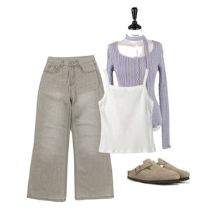 pants,knitwears,sleeveless 코디