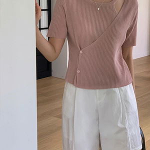 Arel Ribbed Wrap Knitwear 