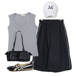 ShortPants,sleeveless,sandals 코디