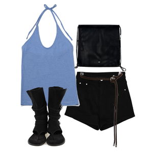 ShortPants,sleeveless,boots 코디