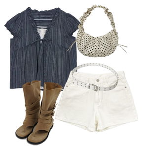 blouses,ShortPants,belt 코디