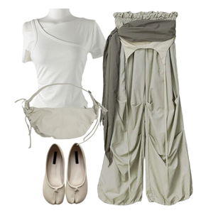 sleeveless,pants,flats 코디