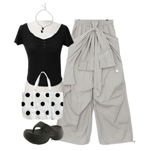 pants,ShortSleeve,necklace 코디