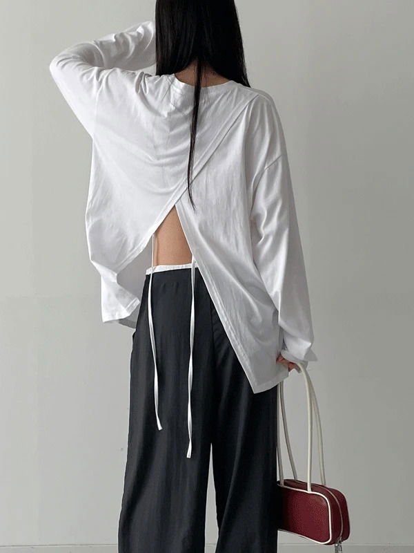 Back team overfit long sleeve t-shirt
