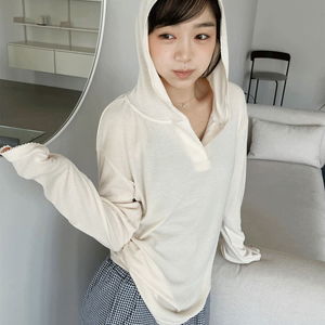 Loose-fit Ribbed hoodie