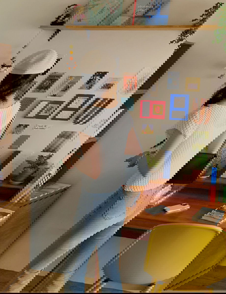 리리앤코 위크니프 속밴딩 스판 세미 부츠컷 데님 팬츠 청바지
