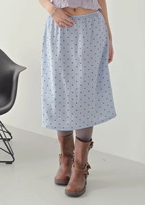 Perial Dot Midi Skirt