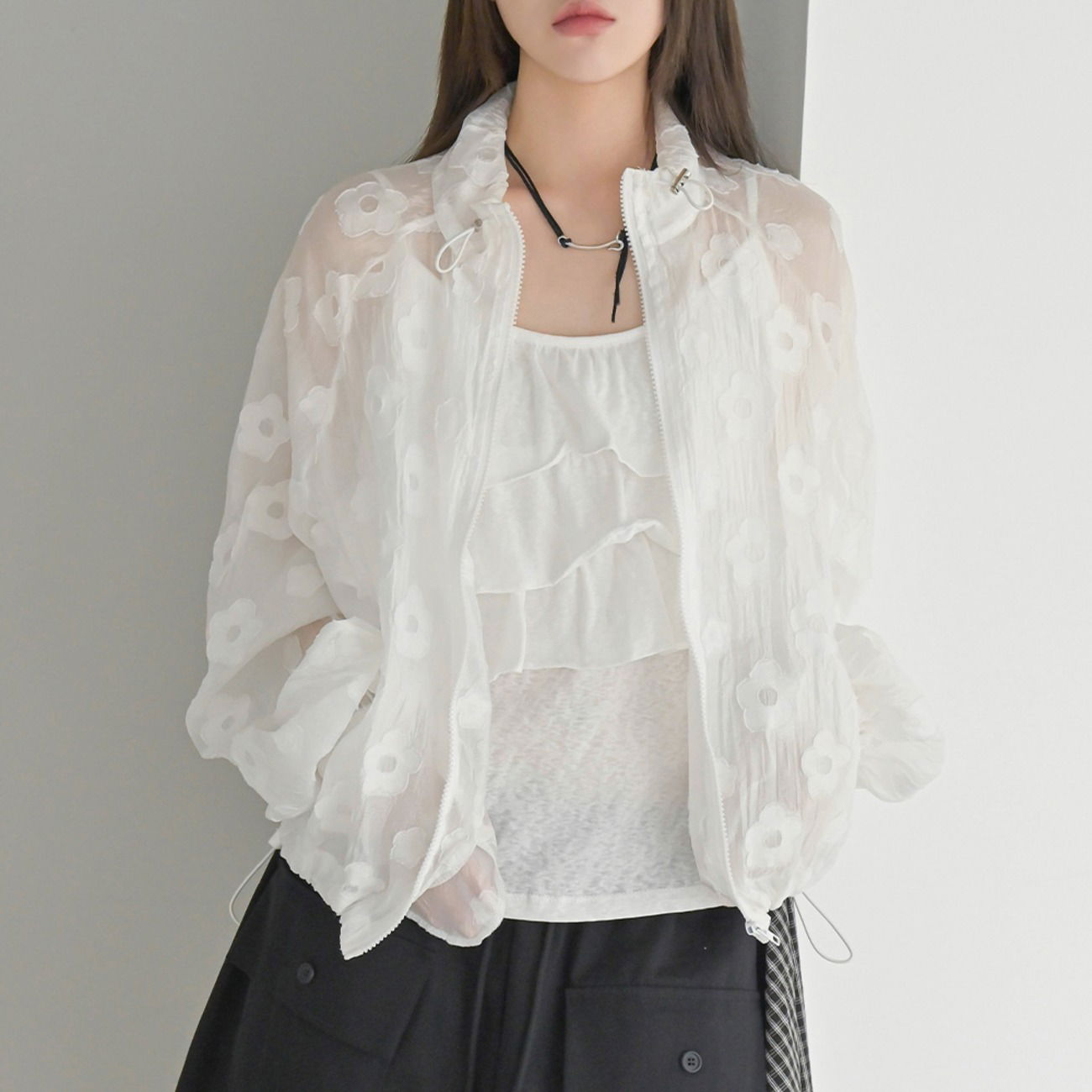 Chrome Flower Windbreaker