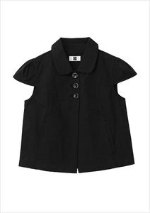 RIBEUDEU BUTTON JACKET BLACK