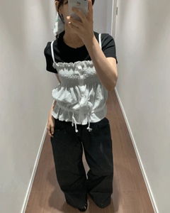 Low Rivet Stripe Pants