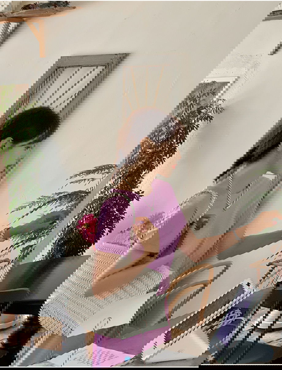 리리앤코 루딜리프 코튼 밴딩 루즈핏 롱 원피스