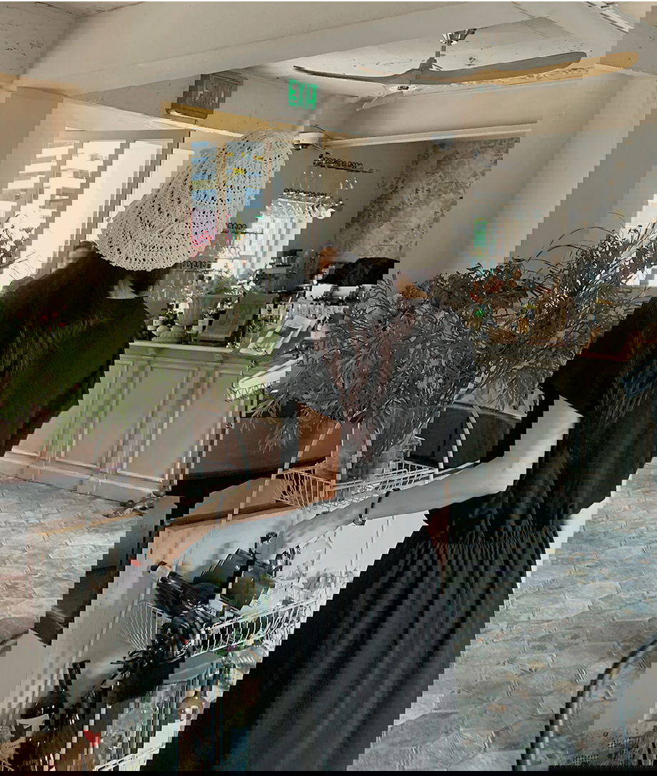 리리앤코 루딜리프 코튼 밴딩 루즈핏 롱 원피스