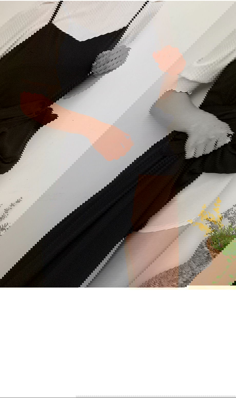 리리앤코 1/3/5부 면스판속바지