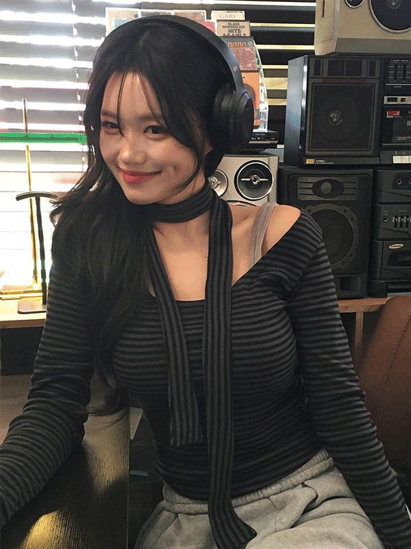 Kiko Striped Choker Tie Set