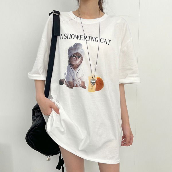 Showercat Overfit Short Sleeve T-shirt