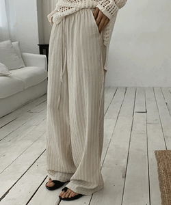 Furida Multi-Striped Wide Banding Pants