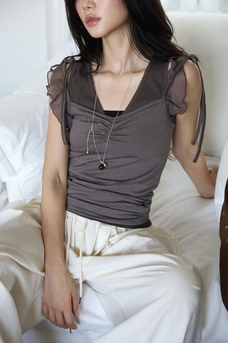 Butterfly Chiffon Sleeveless