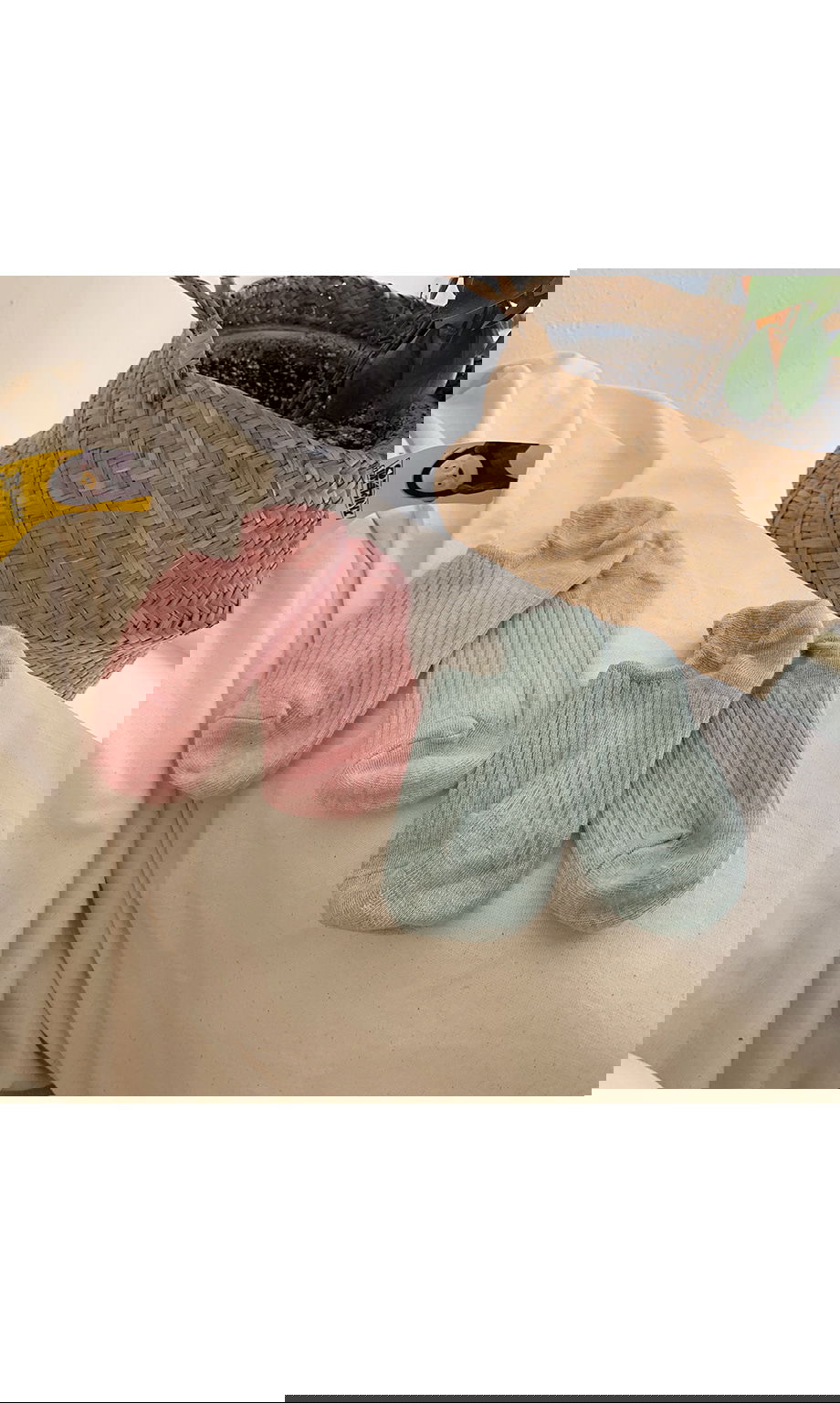 리리앤코 쫀득젤리 골지 덧신