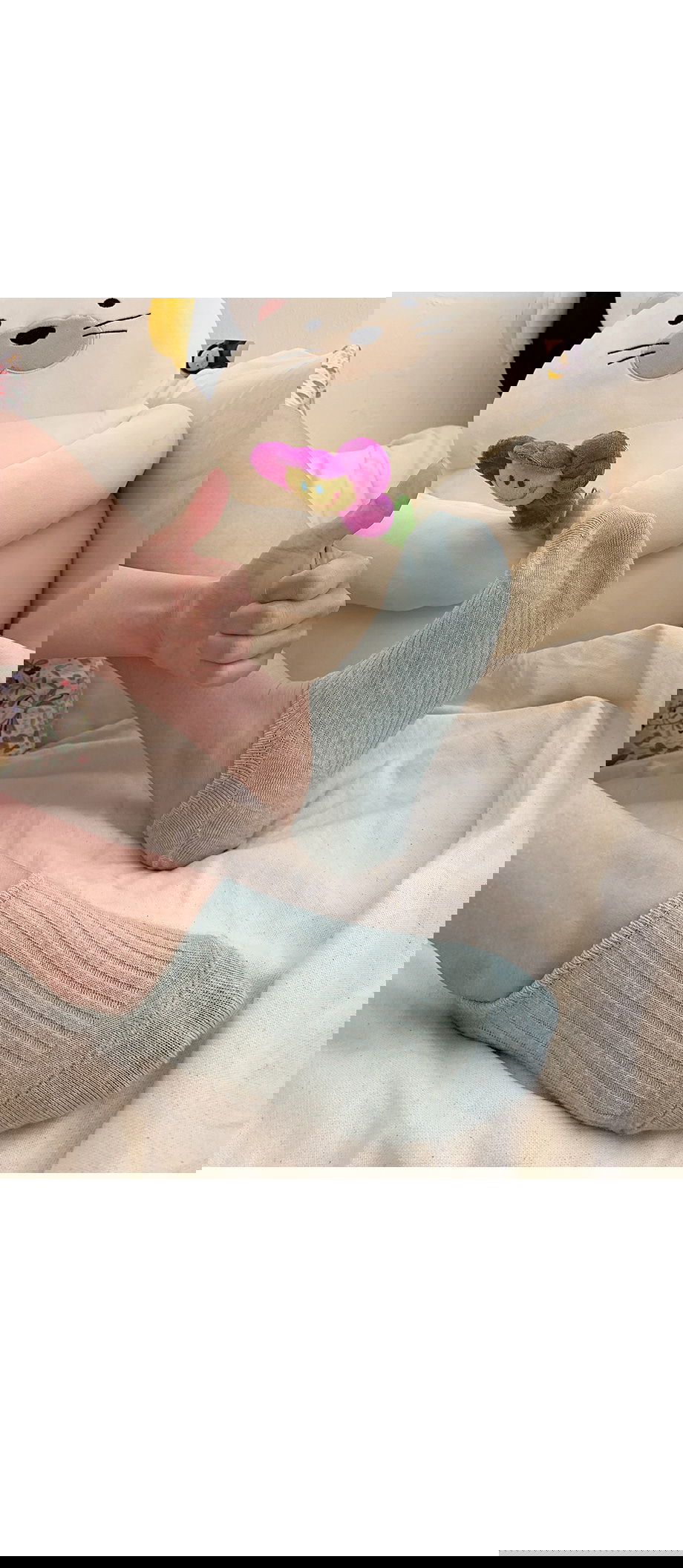 리리앤코 쫀득젤리 골지 덧신