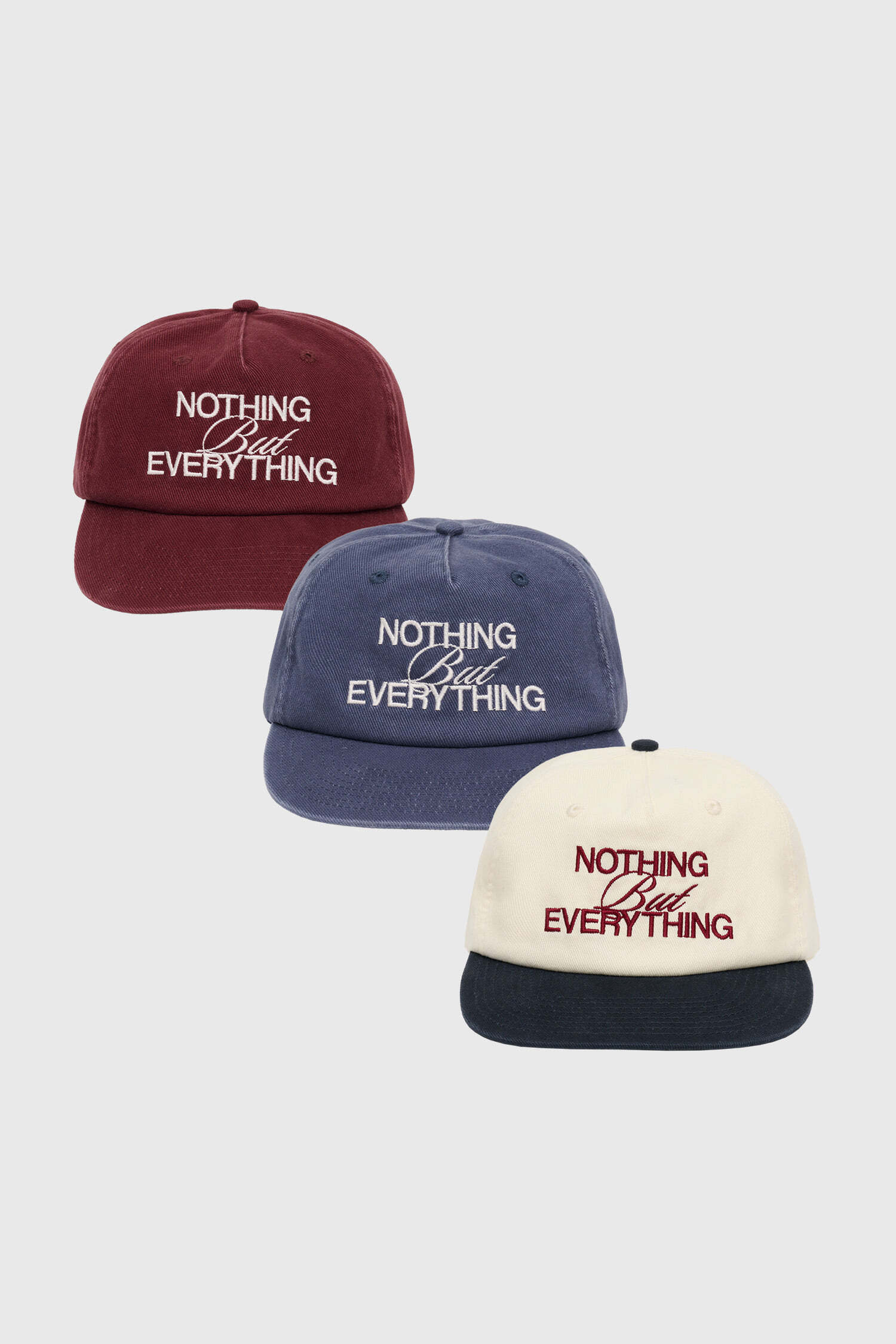 UNISEX 5パネル レタリングトラッカーキャップ