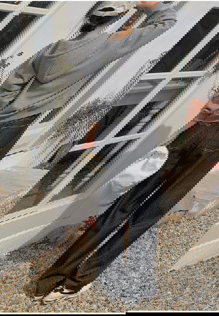 에이닛트 스티치 벌룬 와이드 데님 팬츠 청바지